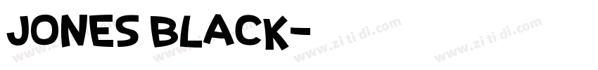 Jones Black字体转换